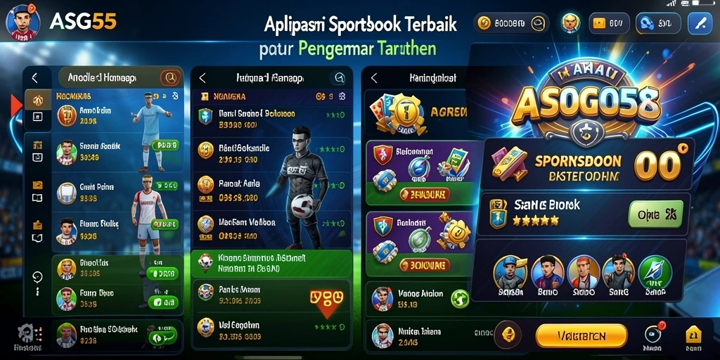 Tampilan gameplay ASG55 dengan fitur taruhan olahraga interaktif.
