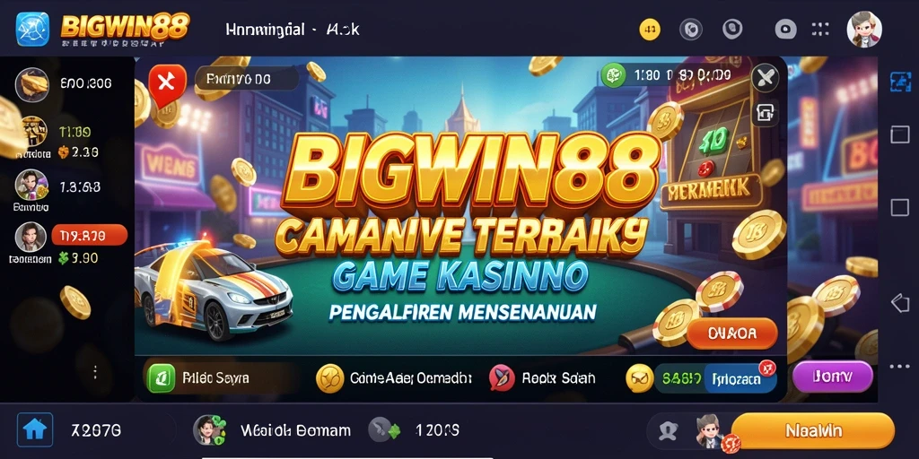 Gameplay menarik di aplikasi Kasino BIGWIN88 dengan grafis menawan.