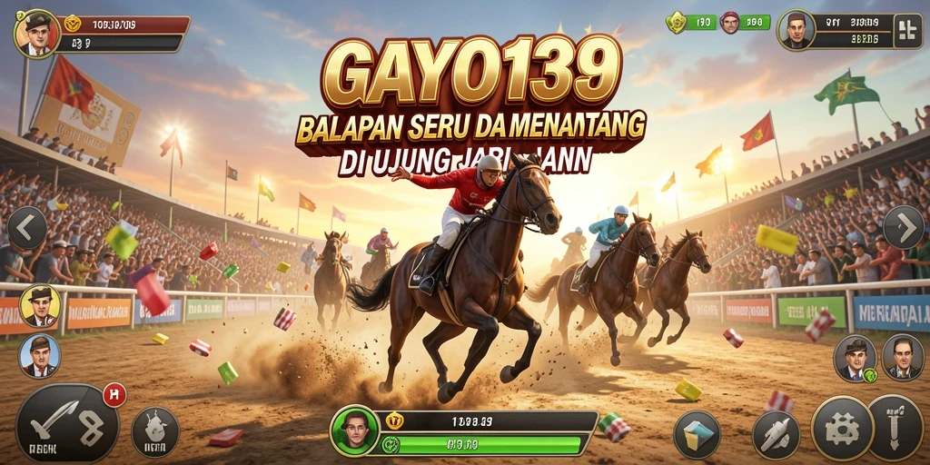 Tampilan gameplay GAYO138 yang menarik di lintasan balap.
