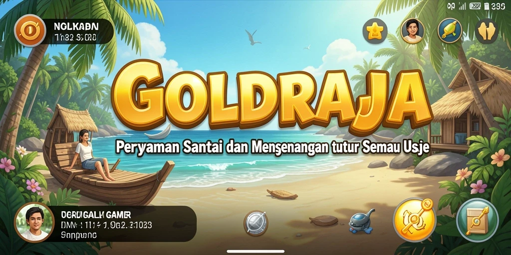 Tampilan gameplay GOLDRAJA yang menarik dan menyenangkan.