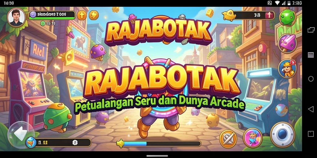 Screenshot gameplay RAJABOTAK yang menampilkan keseruan arcade.