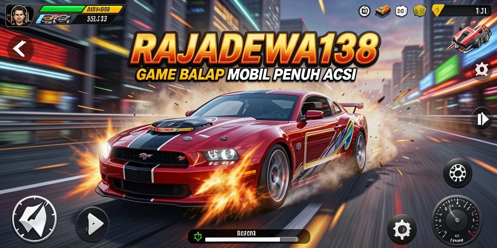 Tampilan seru balapan mobil di RAJADEWA138.