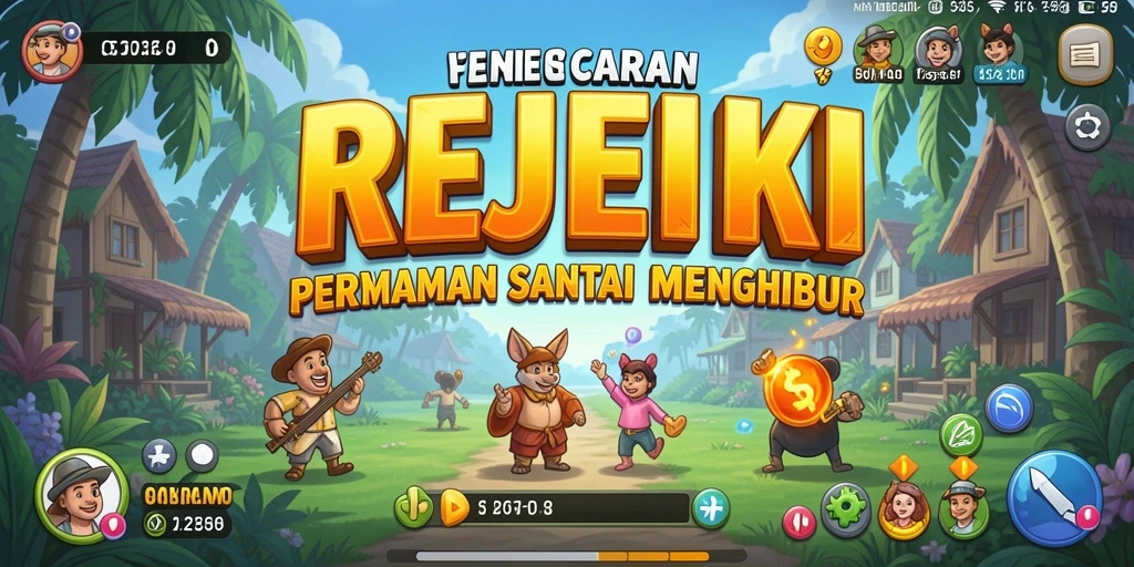 Screenshot dari gameplay REJEKI yang penuh warna dan menyenangkan.