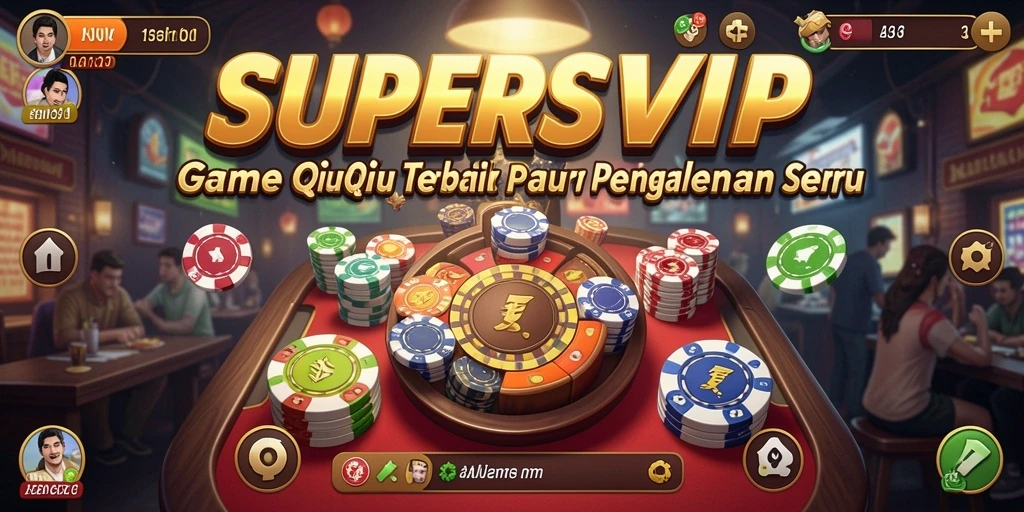 Tampilan gameplay seru dari SUPERSVIP dengan kartu dan strategi QiuQiu.